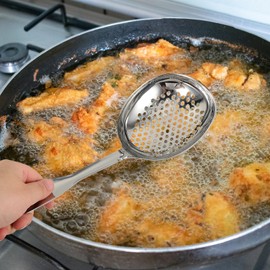 TOPBATHY Colander Fried Food Spoons Poached Egg Spoon Metal Filter Spoon Kitchen Supplies Kitchen Spoons Stainless Steel Spoon Stainless Steel Strainer Scoop Stainless Steel Slotted Spoons