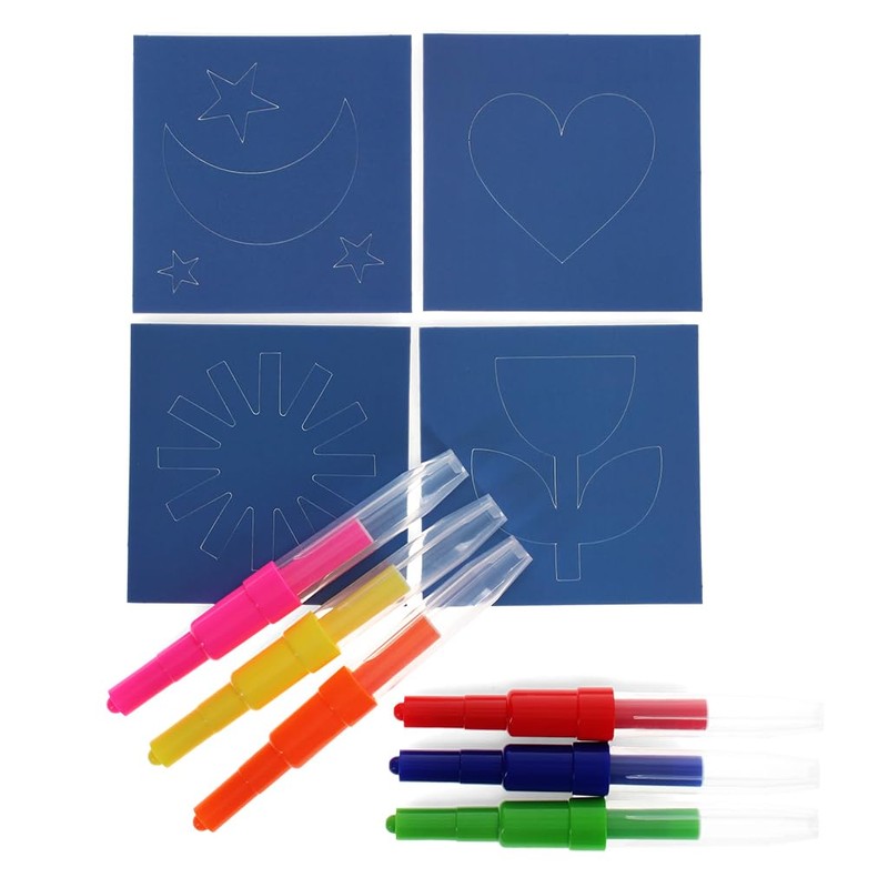 Rex London Magic rainbow coloured blow pens