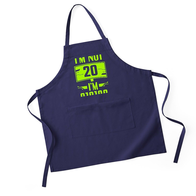 CafePress Cybersecurity Programmer Not 20Th Birthday Hacker Kitchen Apron with