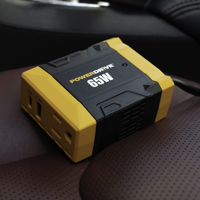 PowerDrive PWD65 65 Watt Slim Power Inverter 12v DC to