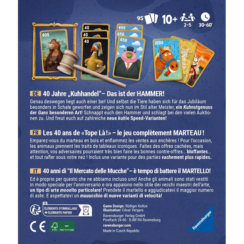 Ravensburger 23025 - Kuhhandel 40th Anniversary Edition - Card Game