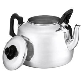 Catering Teapot Aluminium Pints/litres, Silver Tea Pot Lightweight Durable and Efficient for Perfect Brews Use for Camping Parties Catering Teapot (4 Pint (2.2 LTR))