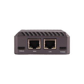Radxa E20C Mini PC, RK3528A 4-Core CPU, Dual Gigabit Ethernet, CNC Aluminum Case, 4K Support E20C 4GB 32GB Chocolate Black