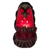 FESS Products Geode Skull Back Flow Incense Burner w/LED 6in,Multicolor