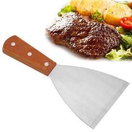 WGFOIP Burger Spatula, Non Stick BBQ Grill Spatula Stainless Steel Grill Scraper with Handle for BBQ, Burger, Steak, Kitchen