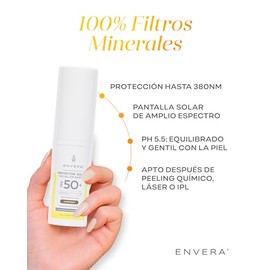 ENVERA  Protector Solar Facial y Corporal 3 en 1 FPS 50 UVAUVB, PA  15gr  Humectante, Antioxidantes  Bloqueador Solar en Barra Hipoalergnico...       