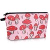 cobee Make Up Bag Cosmetic Bags Floral, Mushroom B, Make