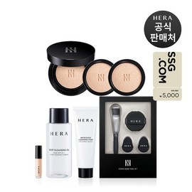 Hera [SSG Gift Certificate] Black Cushion Foundation Deluxe SPF34/PA++ (Main Product 15g + Refill 15g x 2) / [SSG상품권]블랙 쿠션 파운데이션 디럭스 SPF34/PA++ (본품15g+리필15gx2)