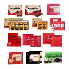 Holiday Gift Set: CheongKwanJang & Chong Kun Dang Red Ginseng, Black Garlic, Cabbage Extract Health Juices [Option 01] CheongKwanJang Hongsamwon [50ml x 60 pouches]