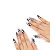 Black character handmade nail tips - Stiletto M / 블랙