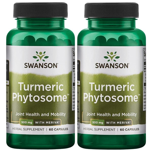 Swanson Turmeric Phytosome with Meriva 500 Milligrams 60 Capsules 2 Pack