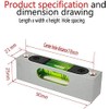 Green Aluminum Alloy Luminous Metal High Precision Adjustable Spirit Level