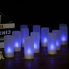 Colourful LED Candle Light Rechargeable Simulation Flameless Tea Candle Lights