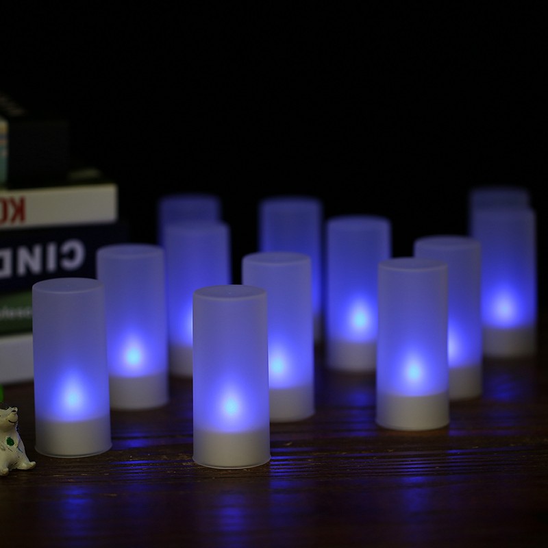 Colourful LED Candle Light Rechargeable Simulation Flameless Tea Candle Lights