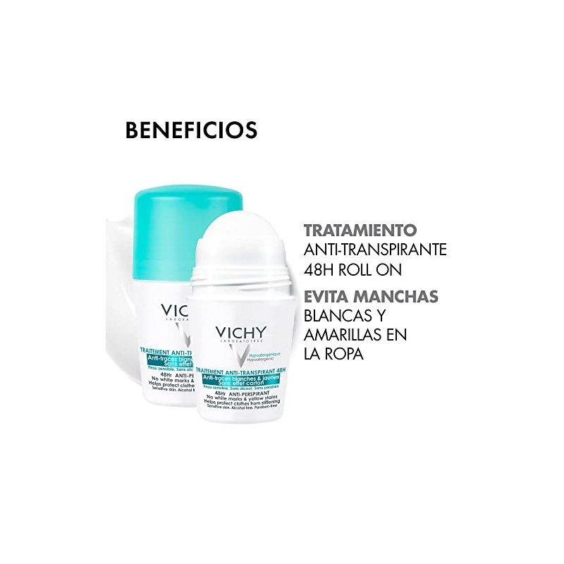 Vichy Desodorante Anti Transpirante Manchas Roll 48h Deos 50ml