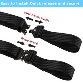 Boat Fenders Straps 2 Pcs Boat Fender Lock Kit,Fenders Hanger Quick Adjuster Strap,Boat Rail Fenders Adjust Strap with Stainless Steel Convenient Quick Release Buckle