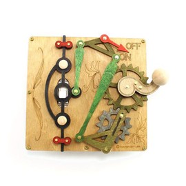 Green Tree Jewelry Single Lever Light Brown Wood Light Switch Plate