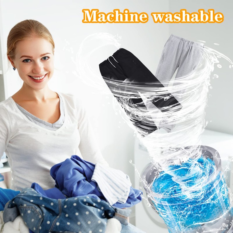 Fleece Lined Catheter Leg Bag Pants - Urine Bag Pants