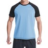 VAYAGER Men's UV Rash Guard T-Shirt Swimming Shirt UPF 50+