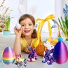 3D Printed Easter Eggs with Bunny Inside,4.8in Bunny Egg,Easter Basket