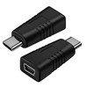 LEMLIN Typ-C Stecker auf Mini USB Buchse, Adapter Unterstützung Ladenadapter