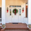 2 Pack Christmas Wreath for Front Door, Artificial Pine Cedar