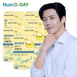 Nutri D-Day 멀티비타민 rTG 알티지 오메가3 7박스 총420캡슐 Multivitamin rTG RTG Omega-3 7 Boxes Total 420 Capsules