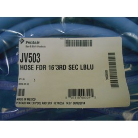 Pentair JV503 16-Feet Light Blue Third Section Feeder Hose Replacement Jet-Vac Automatic Pool Cleaner