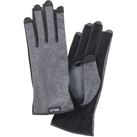 Yonex YONEX Tennis Gloves, Nail Through, Tennis Gloves, AC298 275: Gray Moku, M