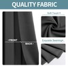 ChrisDowa Blackout Door Curtains for Doorway Privacy, Grommet Closet Curtains