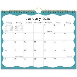 2026 Calendar - 2026-2027 Wall Calendar from January 2026 - June 2027, 8.5'' x 11'', 2026-2027 Small Calendar, Twin-Wire Binding + Hanging Hook + Thick Paper