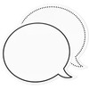 Dry Erase Speech Bubble Cutouts for Bulletin Boards (9 x