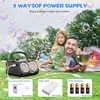 Automatic Bubble Machine Upgrade Bubble Blower with 2 Fans, 20000+