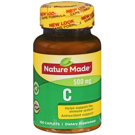 Nature Made Vitamin C 500 mg Caplets 100 EA