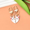 Matching Keychains for 2 Best Friends Sisters Cute Rabbit Bunny