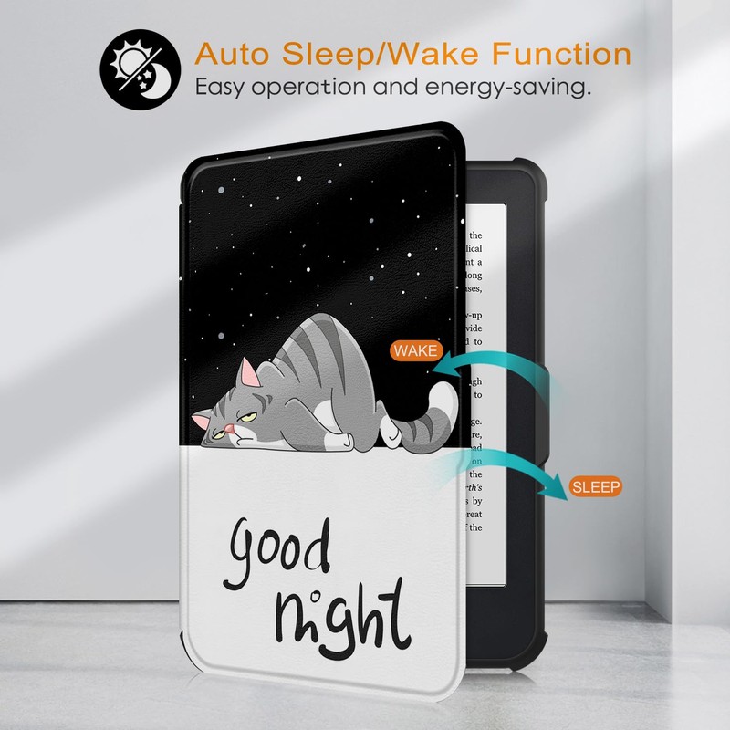Vakarey Ultra Thin with Automatic Wake/Sleep Case for Tolino Shine