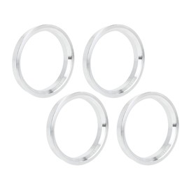 X AUTOHAUX 4 pieces 66.6 to 57.1 mm centric car hub rings made of aluminium alloy