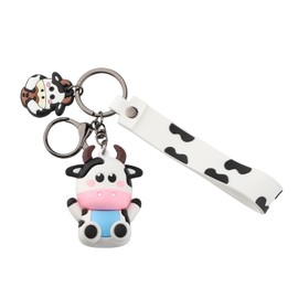 PLITI Cow Gift Cow Lover Gift Crazy Cow Lady Gift Cow Mom Gift Cute Cow Keychain (cow kyU)