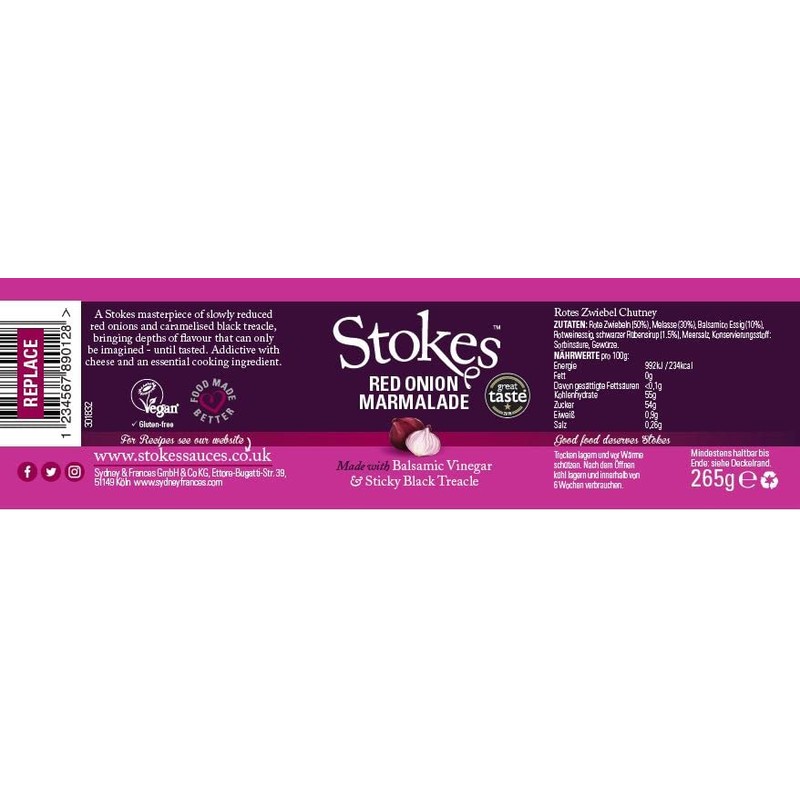 Stokes - Red Onion Marmalade - 265g