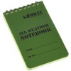 Kombat UK Mini Waterproof Notepad, Olive Green