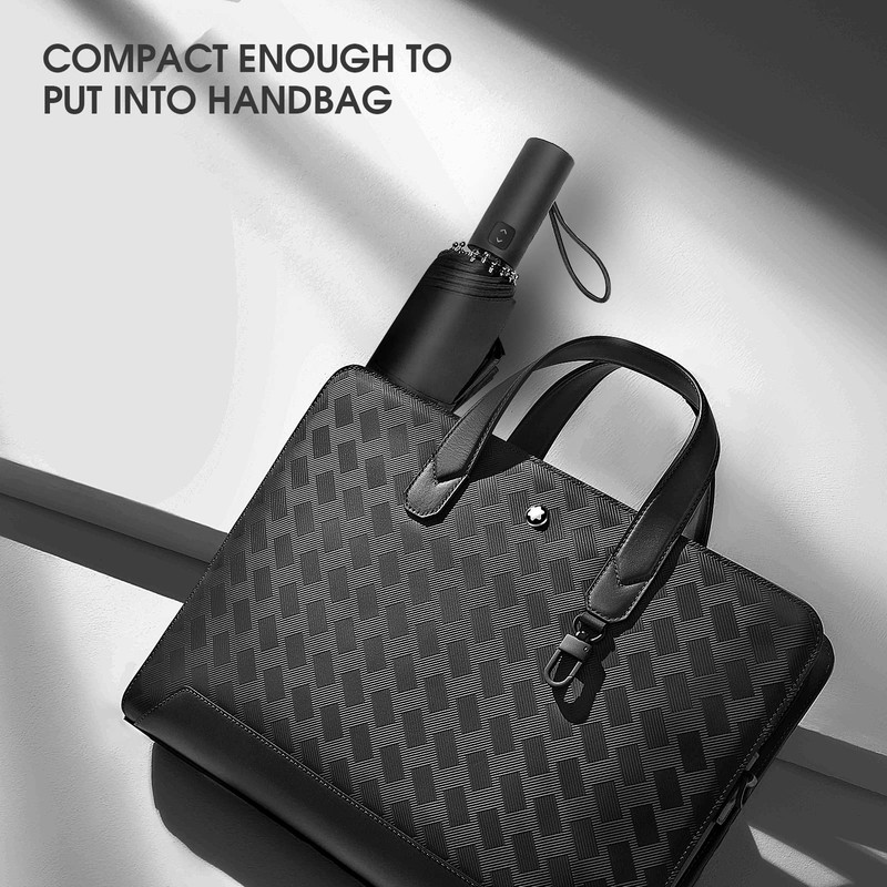 Lost Deer Compact Folding Windproof Umbrella, Red with Automatic Folding