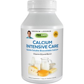 ANDREW LESSMAN ANDREW LESSMAN Calcium Intensive Care - 180 Capsules - Maintains Healthy Bone and Skeletal Tissues. Vitamin D, Boron. Ultra-Fine, Highly Absorbable Powder in Easy-to-Swallow Capsule. No Additives.