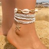 Nayyana 7 Pieces Shell Bracelets for Women, Boho Multilayer Pearl