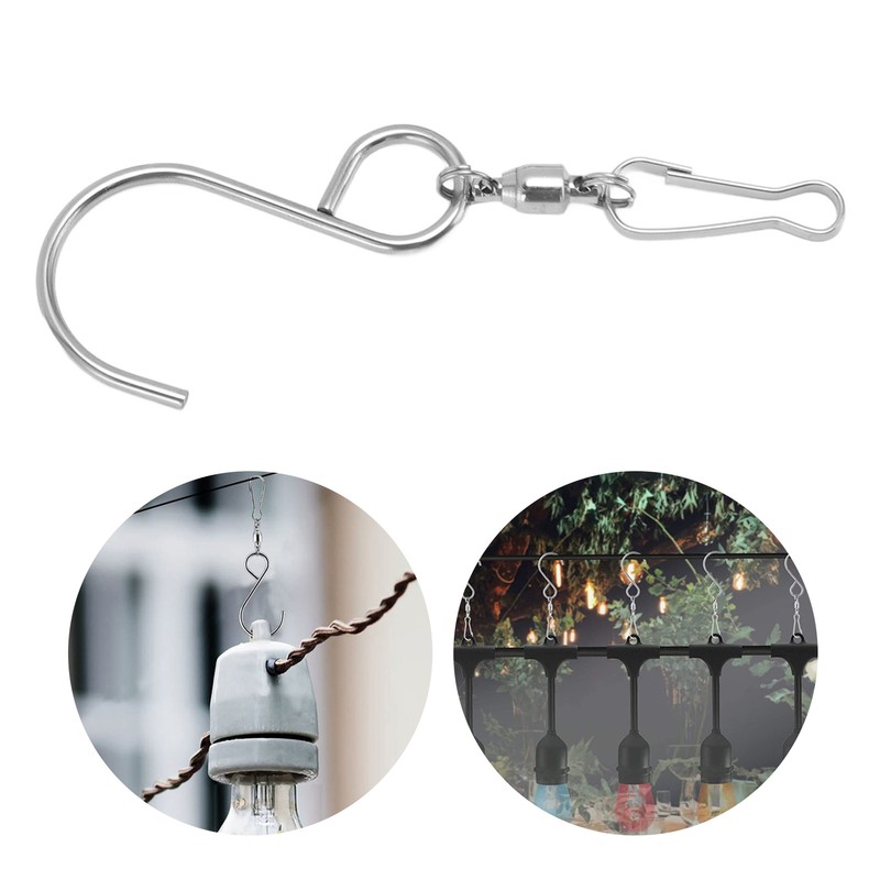 20pcs Wind Spinner S Hook Clips 360 Degree Rotation 304
