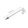 Mipcase Shepherd Hook Outdoor Iron Hanger for Gardens Durable Lawn