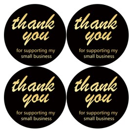 525 PCS 1.5 Inch Thank You for Supporting My Small Business Stickers