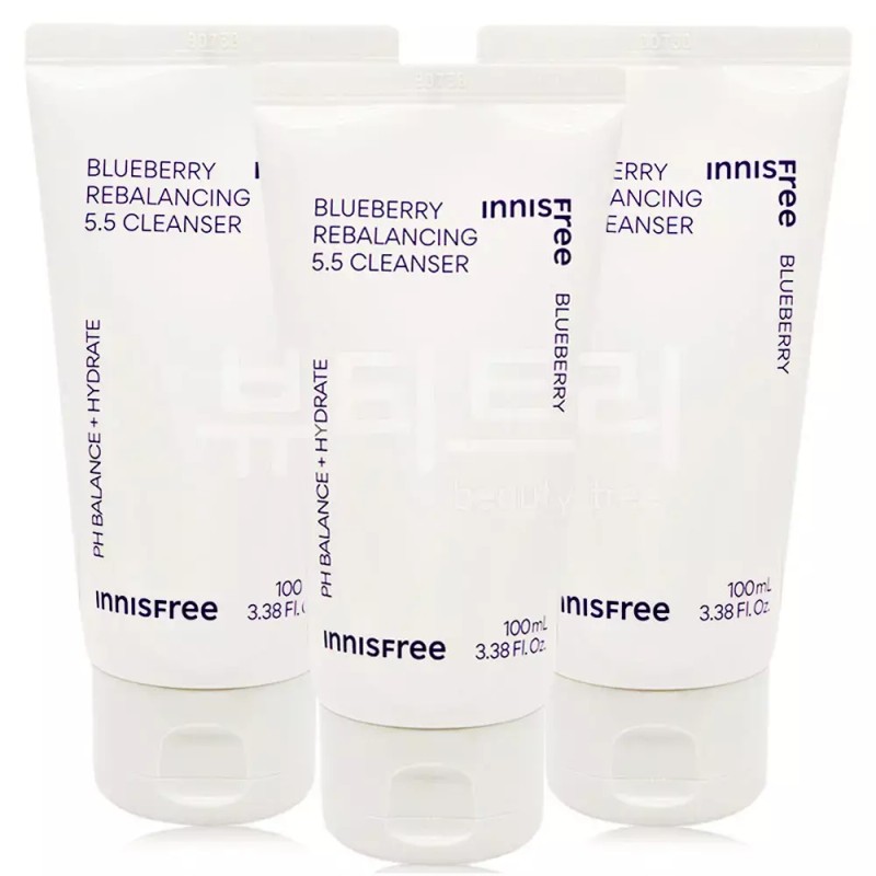 Innisfree 이니스프리 블루베리 리밸런싱 5.5 클렌저 100ml X 3개 Innisfree