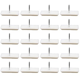 Furniture Feet Furniture Glides Plastic Chair Legs Floor Protectors for Sofa Table Desk 30x12mm Pack of 20