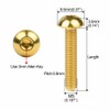 Titanium Bolts M5 Hex Socket Round Head Bolts Hex Round