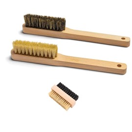 CleanBuddy Laundry Stain Brush - Remove Stubborn Stains Safely and Effectively - Comes with Both Soft, Sturdy Bristles and Travel Size Double Sided Brush in a Pack of 3 - Suitable for All Fabrics